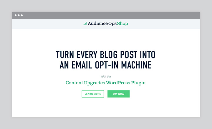 Content Upgrades WordPress Plugin by Audience Ops