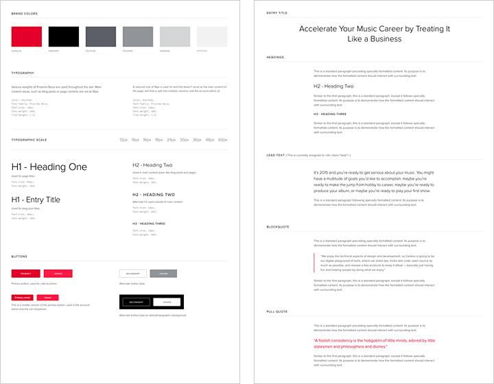 Style guide (web view)