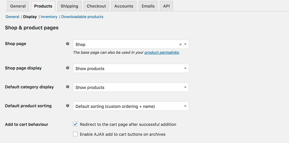 WooCommerce add to cart redirect options